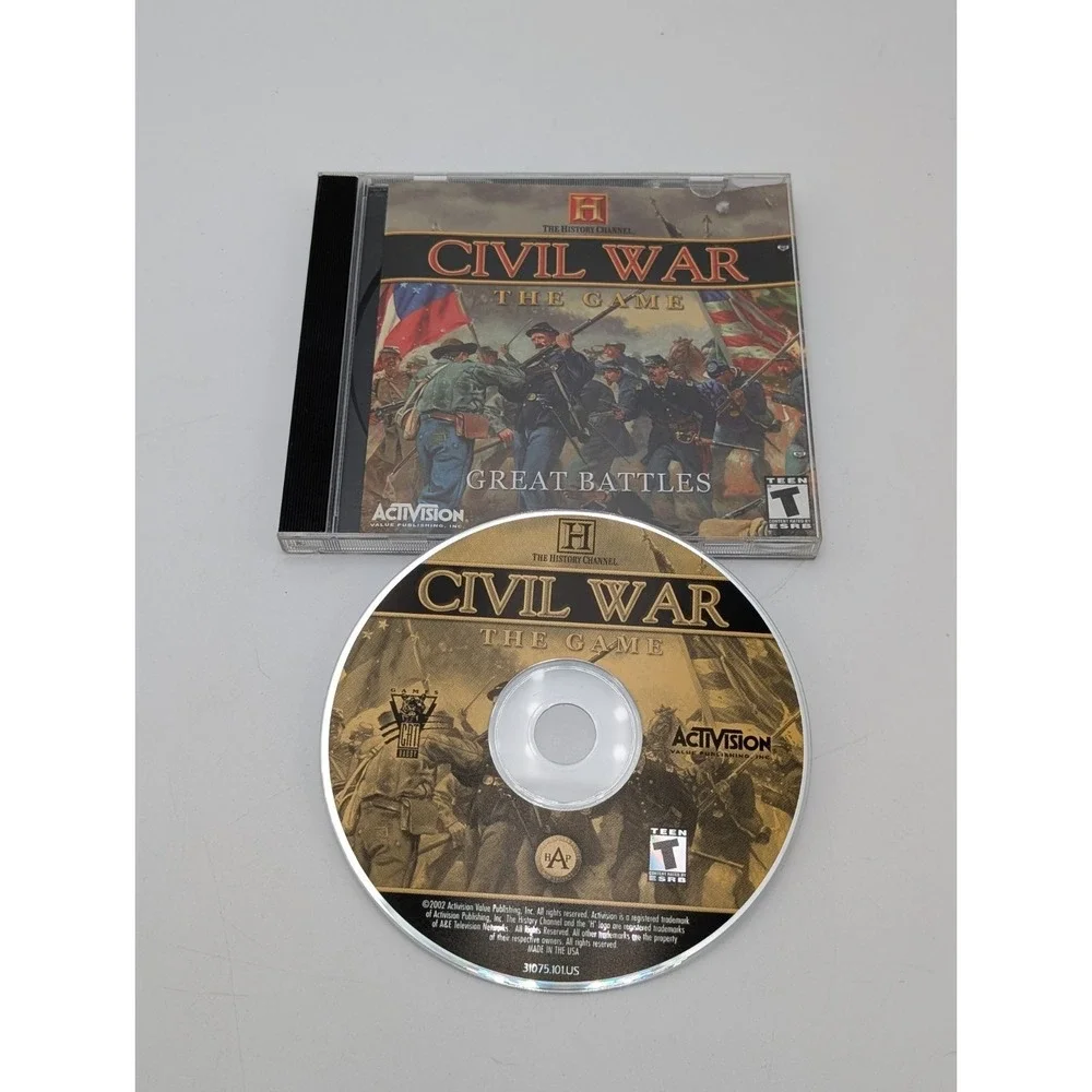History Channel: Civil War The Game PC 2003 Game *missing‎ manual*